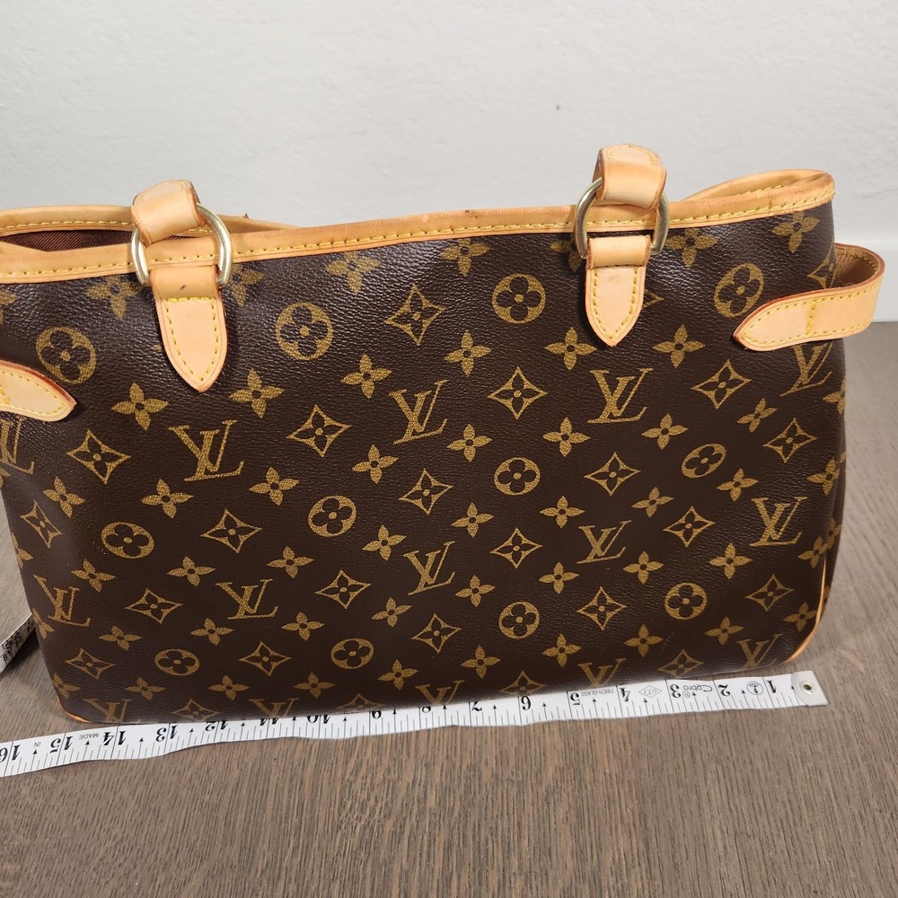 COA Louis Vuitton Monogram Batignolles Horizontal Bucket Tote Bag Brown Purse - Picture 15 of 16